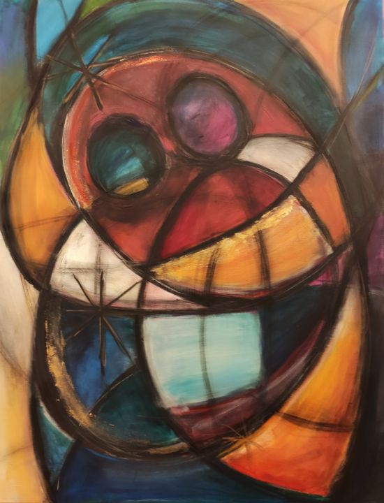 Abbraccio 1 绘画, 51.2x39.4 in