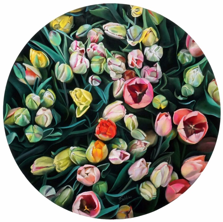 绘画,  35x35 in 