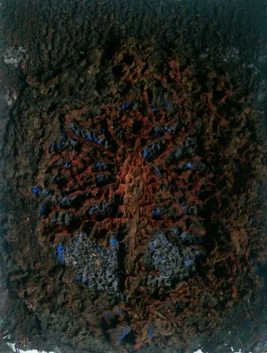 Malerei mit dem Titel "Hell" von Robert Aleksander Rożek, Original-Kunstwerk, Öl