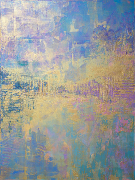Painting titled "California morning" by Alexander Vinokurov Abstraction, Original Artwork, Acrylic