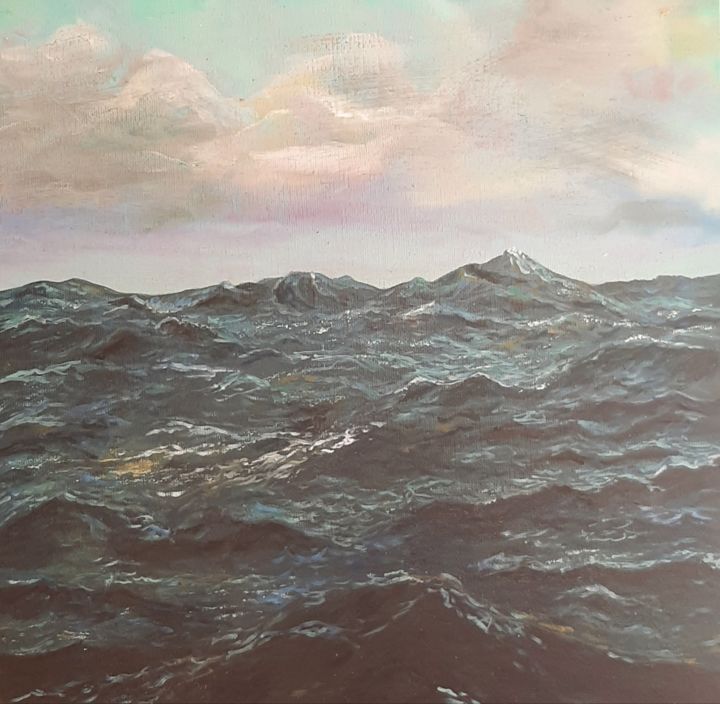 제목이 "Ocean breeze"인 미술작품 Jani Rossouw로, 원작, 기름