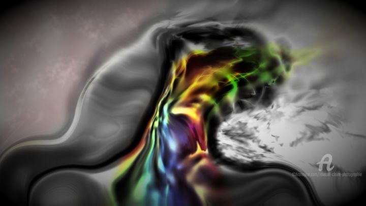 Digital Arts titled "Little Death" by Claire Roussel, Original Artwork, Digital Painting