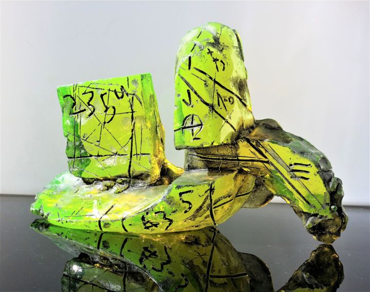 Sculpture titled "AZ-5" by Igor Frolov, Original Artwork, Glass