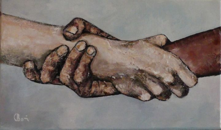 Fraternité 绘画, 11.8x19.7 in