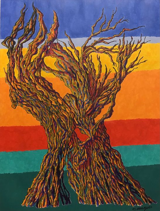 La SOUCHE 绘画, 25.6x19.7 in