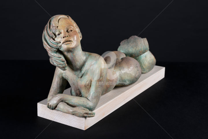 Sculpture intitulée "Gorgonesque v1" par Valerie Barrault, Œuvre d'art originale, Terre cuite