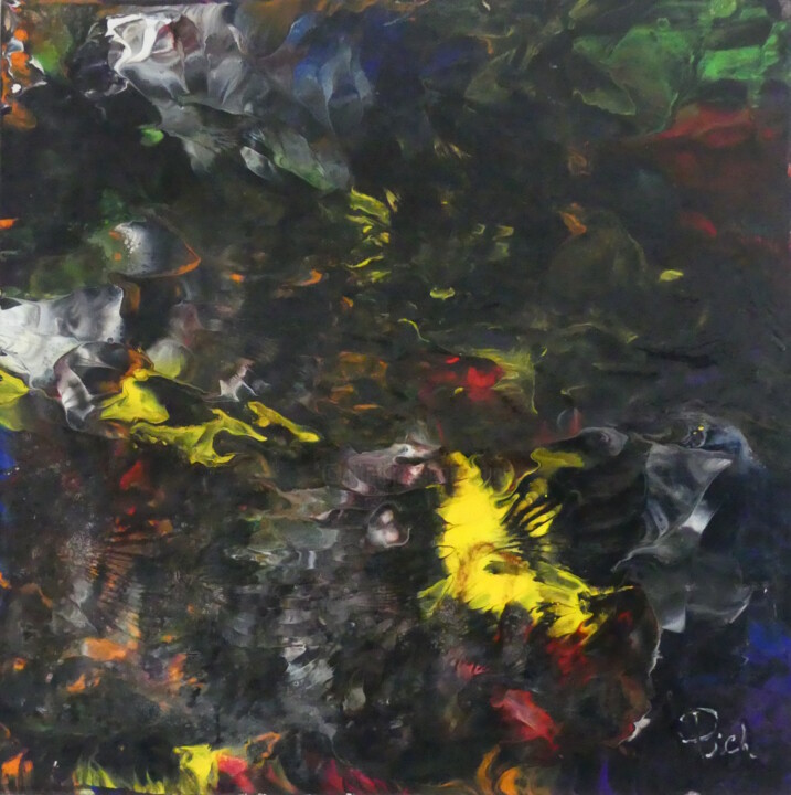 Pintura titulada "Pich ' magic abstra…" por Pich, Obra de arte original, Acrílico Montado en Bastidor de camilla de madera