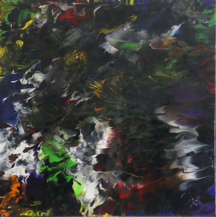 Pintura titulada "Pich ' magic abstra…" por Pich, Obra de arte original, Acrílico Montado en Bastidor de camilla de madera