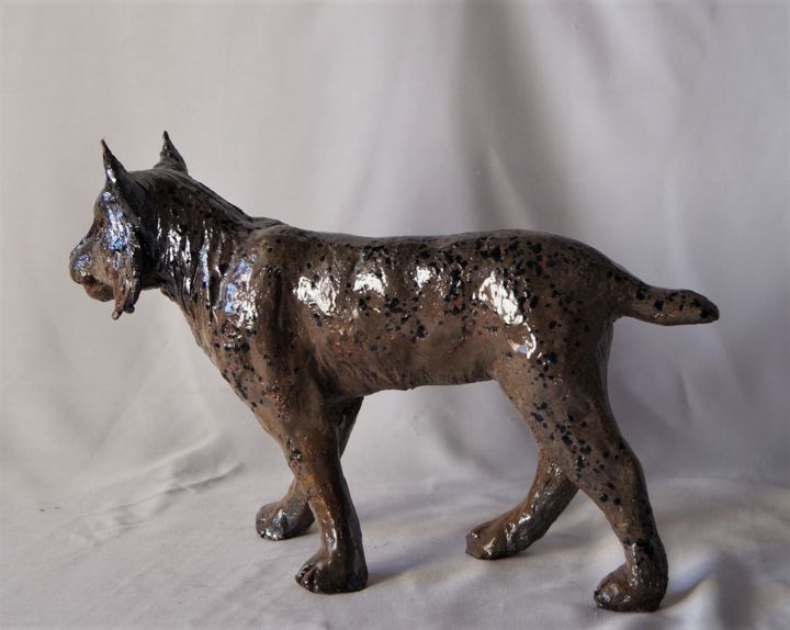 Lynx 雕塑, 8.3x13 in