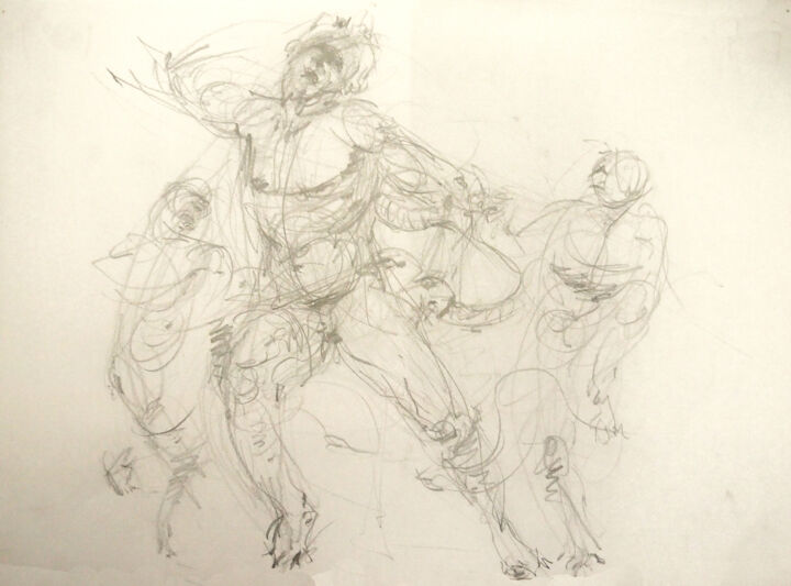 Laocoon (study) 图画, 11.4x15.8 in