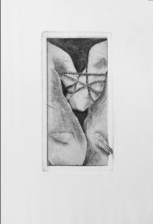 Printmaking titled "LOVE" by Victor Karpenko (VIDMI), Original Artwork, Engraving