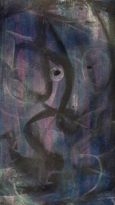 il est ou le titre ? 绘画, 13.8x7.9 in