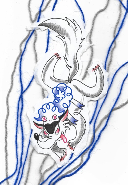 Petit loup 图画, 11.7x8.3 in