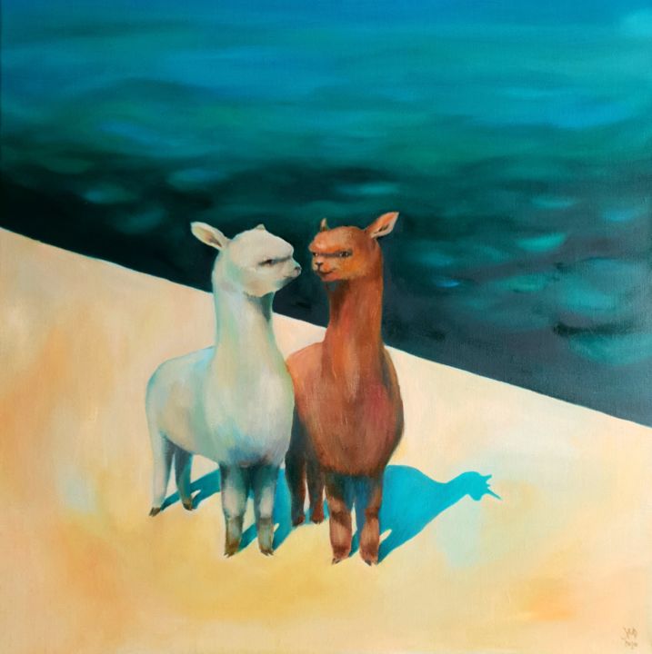 J'ai trouvé ma licorne 绘画, 19.7x19.7 in