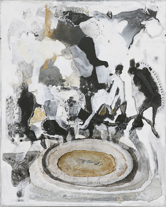 Danza del renacer 绘画, 35.4x27.6 in