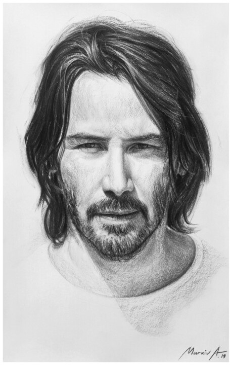 Keanu Reeves 图画, 31.5x19.7 in
