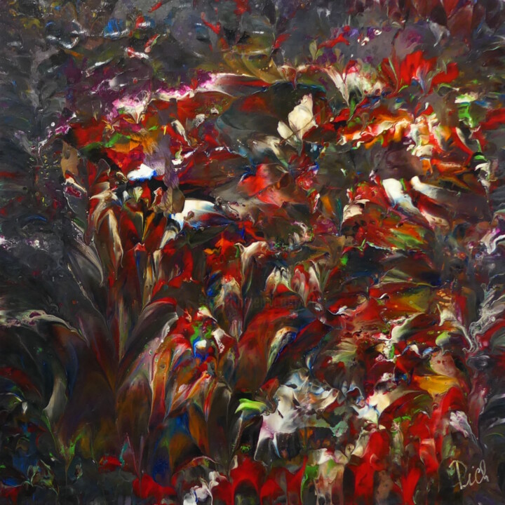Pintura titulada "Pich ' magic abstra…" por Pich, Obra de arte original, Acrílico Montado en Bastidor de camilla de madera