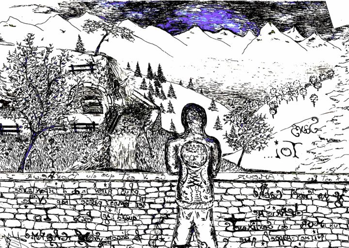 Message 1% 图画, 11.7x16.5 in