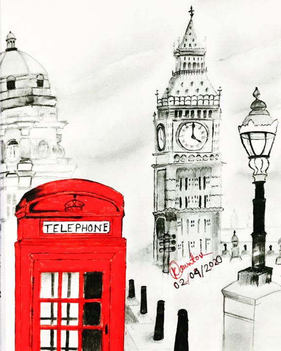 Drawing titled "Quarantine Period-…" by Kaustov Moni Borah, Original Artwork, Pencil