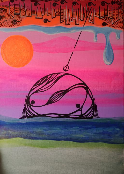 Kappa 33 Pink Sun 绘画