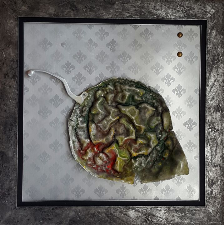 Autumn leaf 雕塑, 19.3x19.3 in
