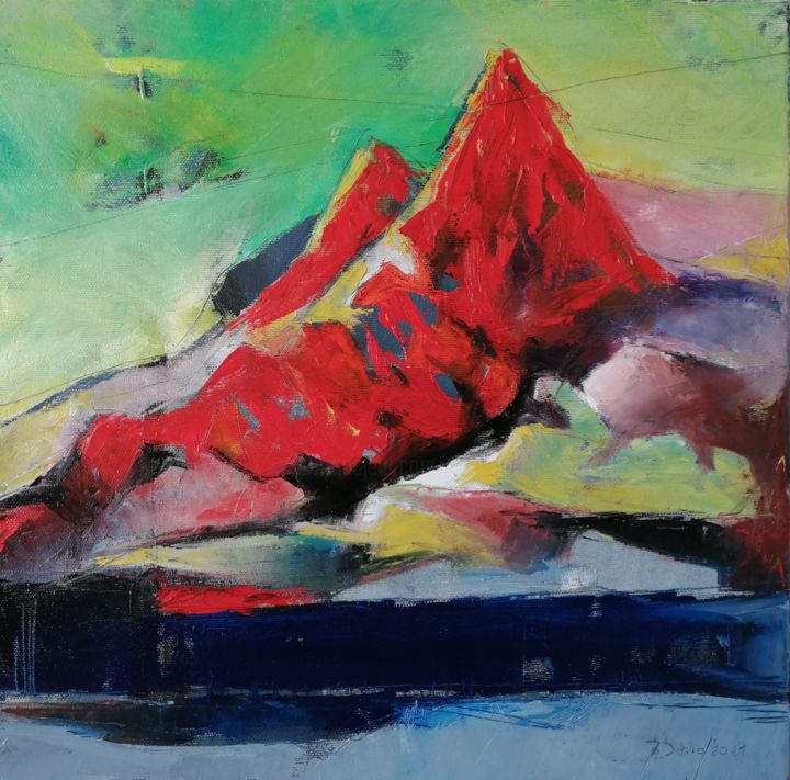 绘画,  15.8x15.8 in 