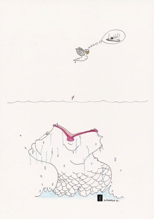 图画,  11.7x8.3 in 