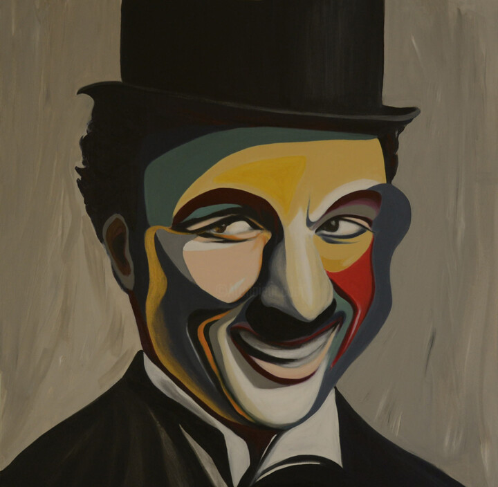 Charlie‘s Smile 绘画, 39.4x39.4 in
