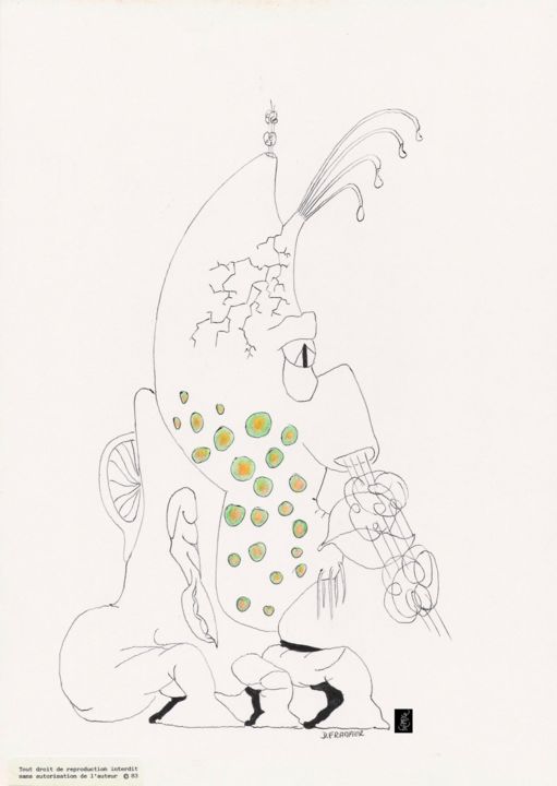 图画,  11.7x8.3 in 