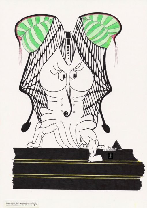 图画,  11.7x8.3 in 