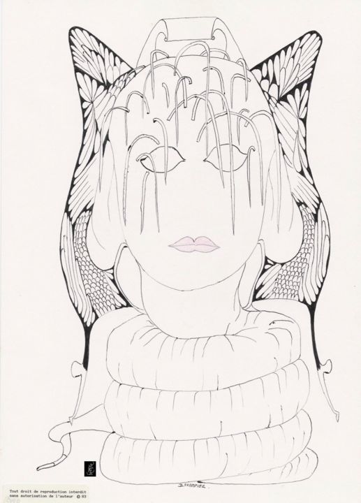 图画,  11.7x8.3 in 