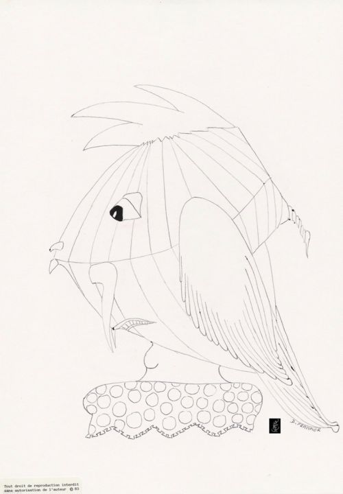 图画,  11.7x8.3 in 