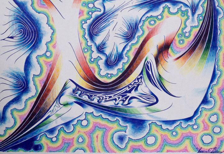 A dança 绘画, 17.7x25.6 in