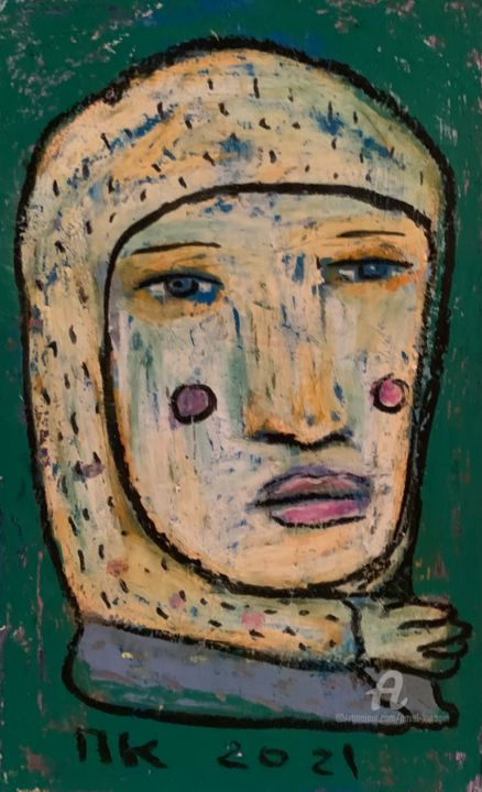 Dessin intitulée "Moon calendar #4" par Pavel Kuragin, Œuvre d'art originale, Pastel