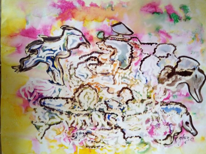 绘画,  19.7x25.4 in 