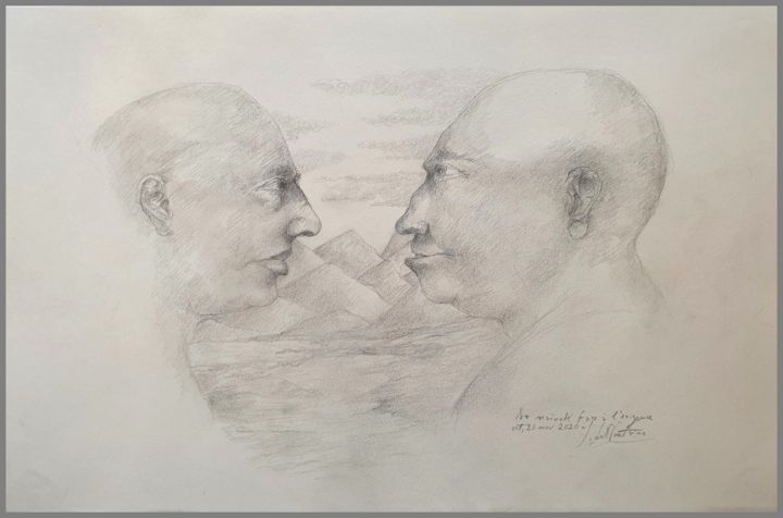 图画,  10.6x16.5 in 