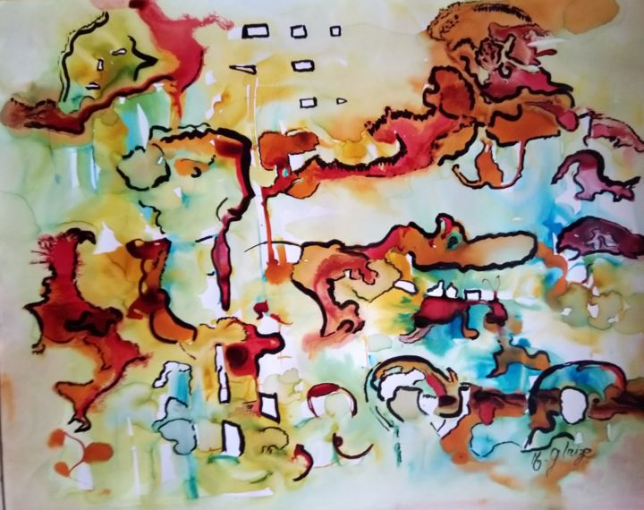Abandon 绘画, 19.7x25.4 in