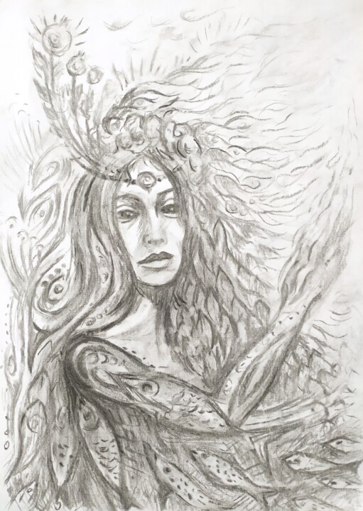 Mother nature 图画, 11.8x8.3 in