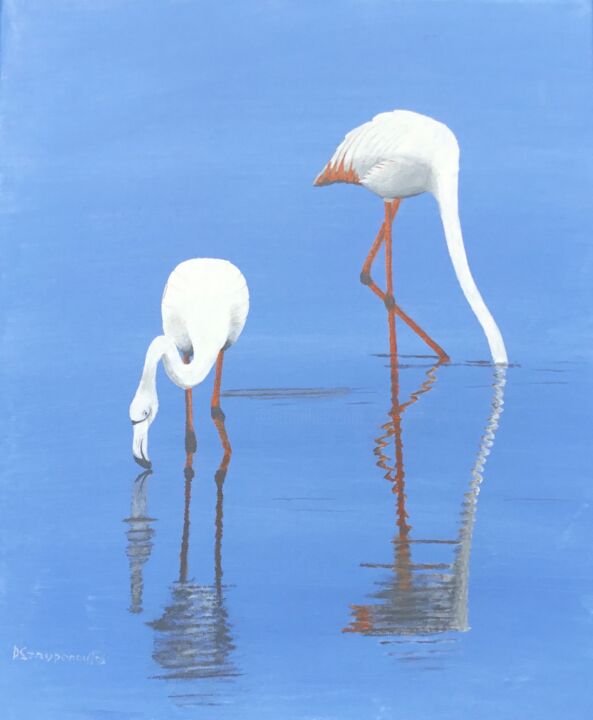 ΦΛΑΜΙΝΓΚΟ Painting, 23.6x19.7 in