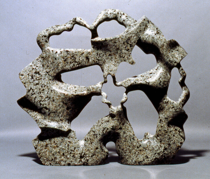 Mystic Flower, study in granite 雕塑, 18.1x18.1 in