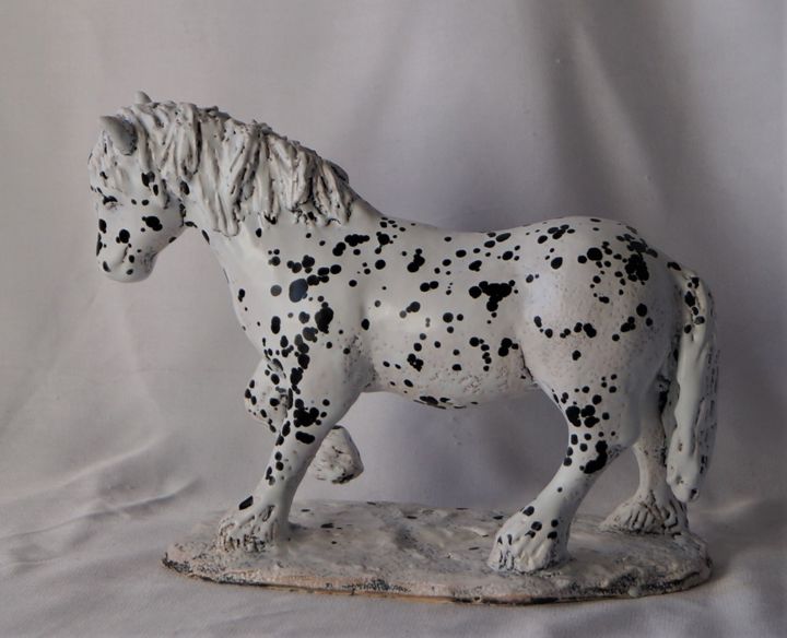cheval de trait 雕塑, 6.3x9.1 in