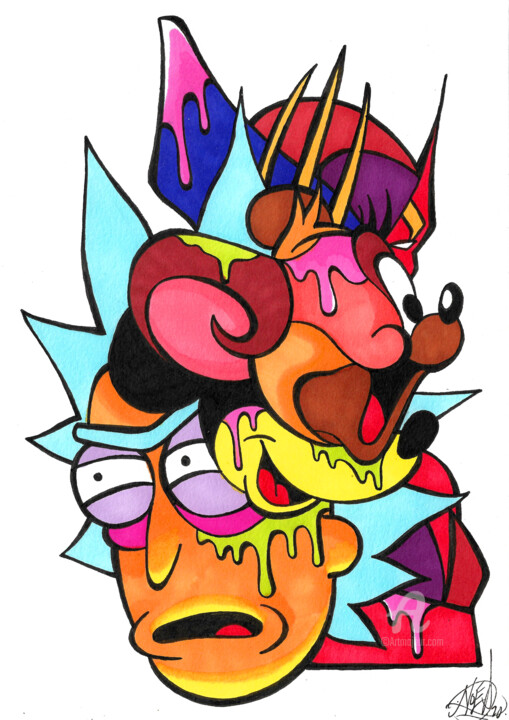 RickTom Splash 图画, 11.7x8.3 in