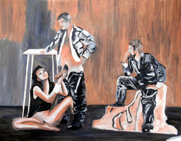 La javanaise 绘画, 17.7x25.6 in