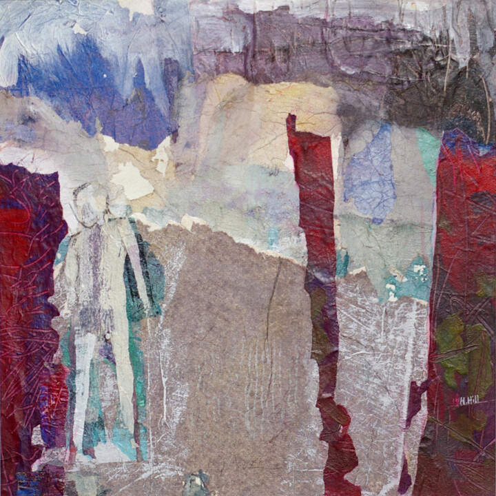 Confiné et seule 拼贴, 14.6x14.6 in