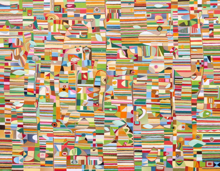 "Les yeux fermés" başlıklı Tablo Jérémie Iordanoff tarafından, Orijinal sanat, Petrol