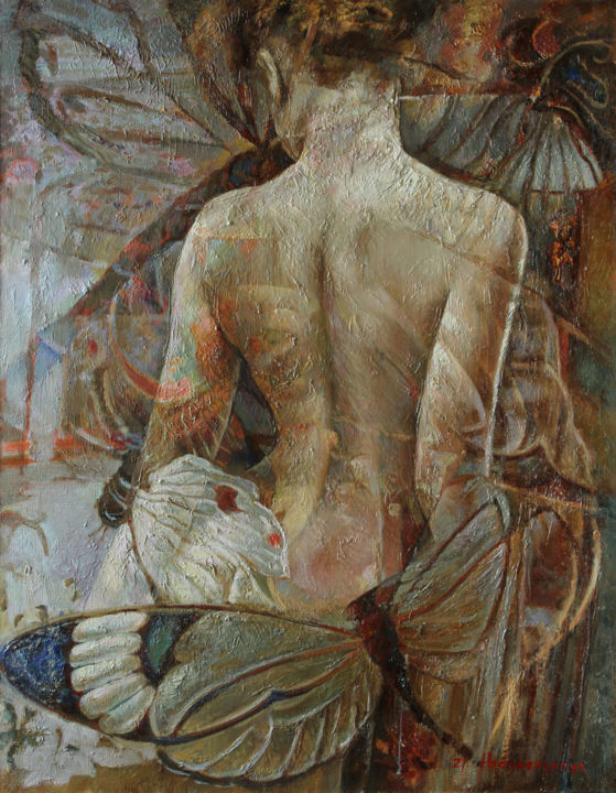绘画,  35.4x27.6 in 