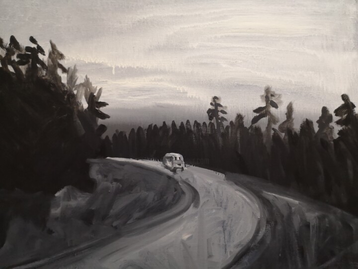 Road movie monochromatic 绘画, 23.6x31.5 in