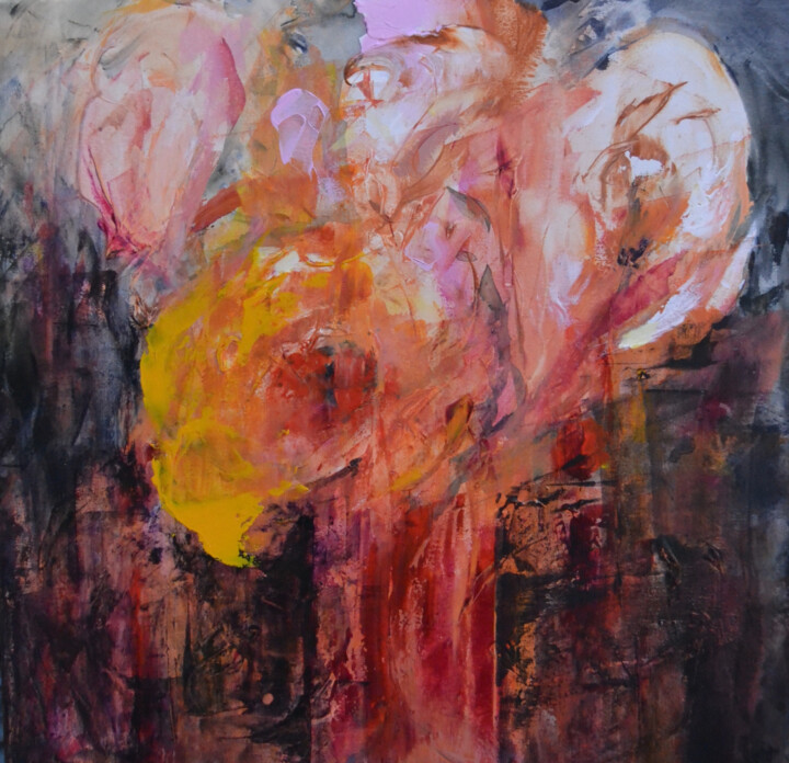 Flower Magic - Original Painting 绘画, 19.7x23.6 in