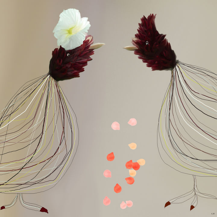 Digital Arts titled "EL DÍA DE LA FIESTA" by Elisa Cozzani, Original Artwork, 2D Digital Work