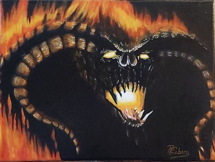 Balrog 绘画, 11.8x15.8 in